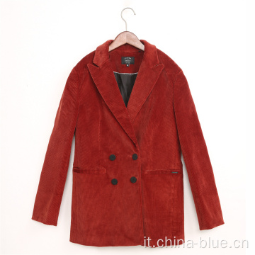 Blazer manica LS intrecciata da signore